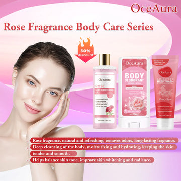 OceAura Rose Fragrance Body Care Series Armpit Deodorant