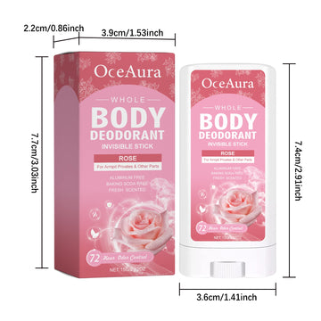 OceAura Rose Fragrance Body Care Series Armpit Deodorant