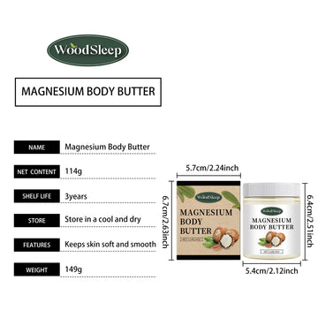Woodsleep 114g Magnesium Body Butter Cream