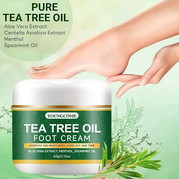 Foot moisturizer with aloe vera and tea tree oil