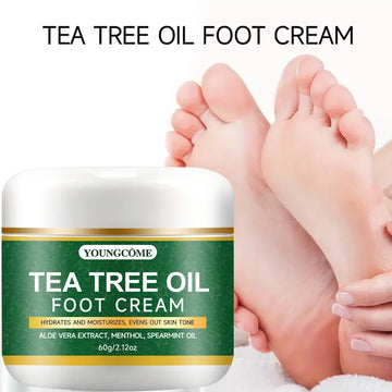 Foot moisturizer with aloe vera and tea tree oil