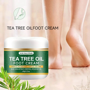 Foot moisturizer with aloe vera and tea tree oil