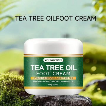 Foot moisturizer with aloe vera and tea tree oil